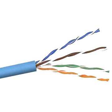 CABLE CAT5E FT4 SOL BLU 1000FT UTP 4P/24AWG 350MHZ CMR
