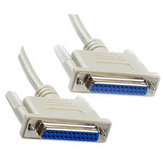 SERIAL CABLE DB25F/F 6FT STRAIGHT