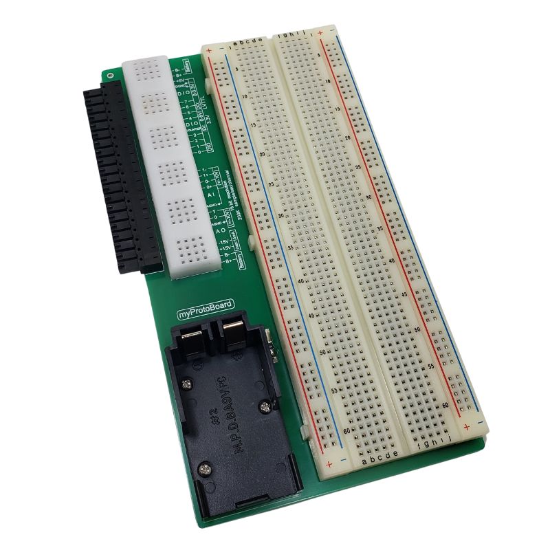 BREADBOARD 2 STRIP 2.1X6.4IN 830 tie points with myprotoboard