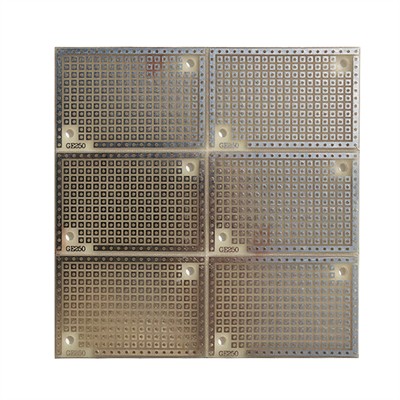 PCB ETCHED SS 1.3X2IN 1 HOLE PAD TIN WITH POWER BUS 0.1IN PITCH