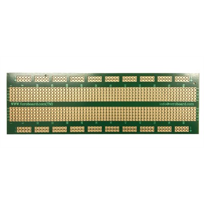 PCB BREADBOARD ETCHED SS 2X7IN 5 PAD HOLE POWER BUS 0.1IN PITCH
