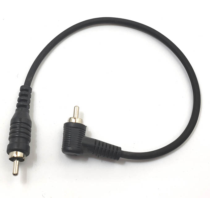 RCA CABLE ASSY M/MX1 1FT ST-RA BLK