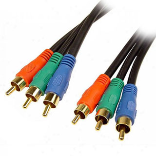 COMPONENT VIDEO CABLE 3M/M 6FT 