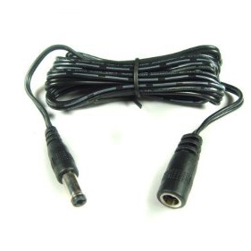 DC POWER CABLE ASSY 2.1MM PL TO JK 5FT