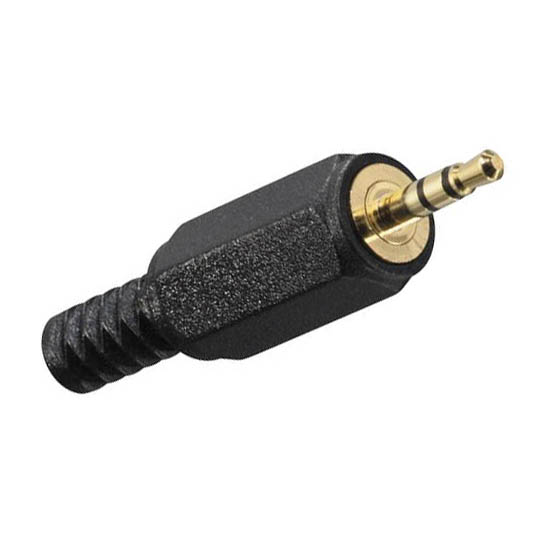AUDIO PL 2.5 STEREO PLAS BLK SR GOLD PLATED