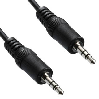 AUDIO CABLE 3.5 STEREO PL-PL 6FT 