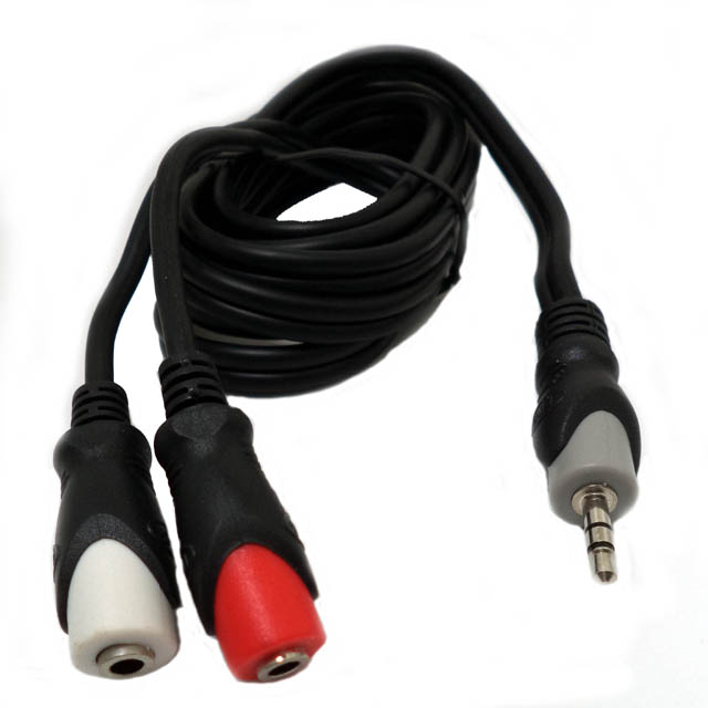 AUDIO CABLE 3.5 STEREO PL-JKX2 6FT