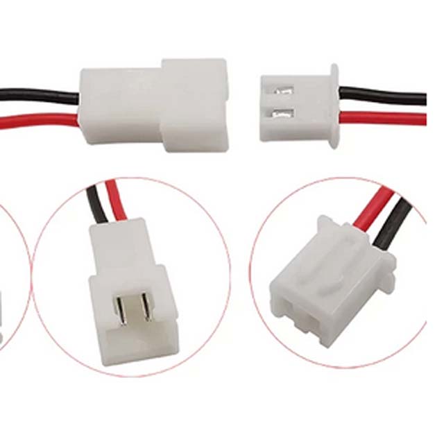 JST CABLE PLUG/SOCKET XH2.54 2P 20CM 26AWG