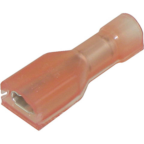 QUICK CONN FEM RED 0.110IN 22-18 AWG 2.8X0.8MM FULLY INSULATED PCS/PKG