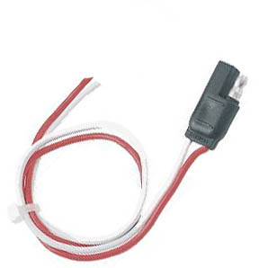 TRAILER CABLE 2P/18AWG MF-OPEN 13.5IN