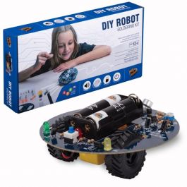 DIY ROBOT COMBO WITH SOLDERING IRON SOUND SENSING ROBOT