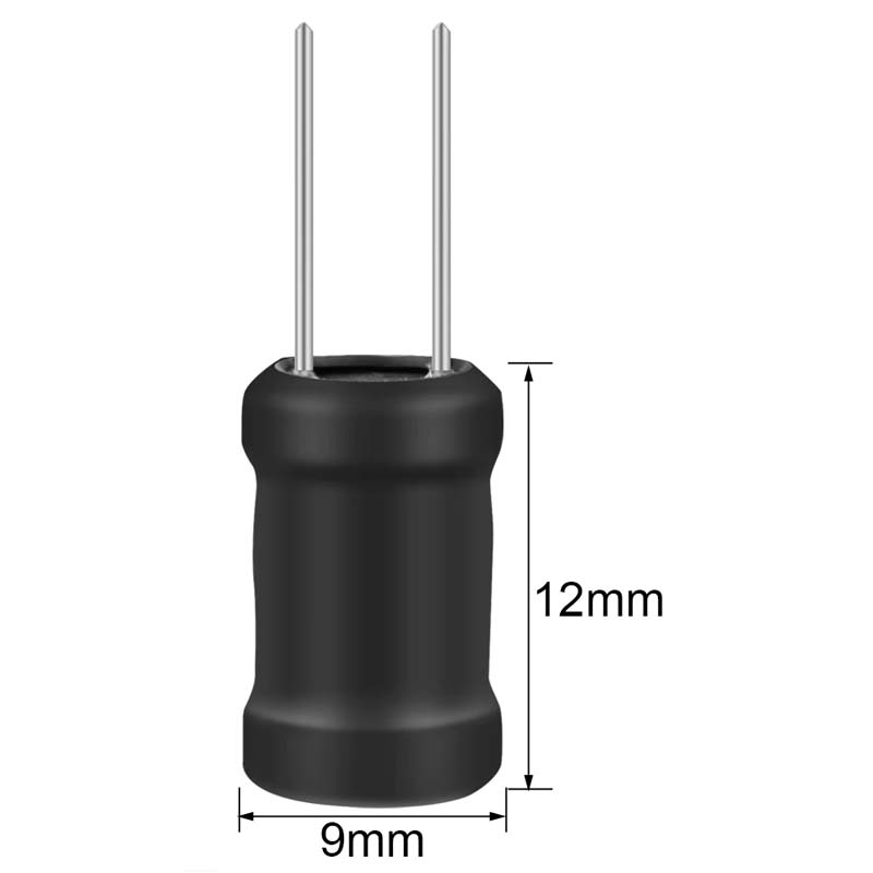 INDUCTOR 1MH RDL 9X12MM 5MM LS I-SHAPED