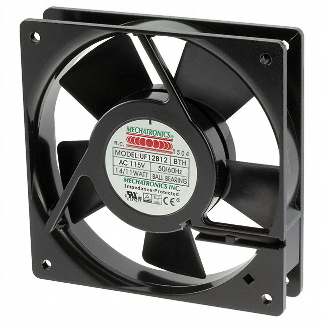 FAN AC 115V 4.7X1IN BB .12A W/TAB 75CFM 2900RPM 42DB 14/11W