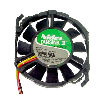 FAN DC 12V 2.5X.5IN .15A W/WIRES 3WIRES WITH SENSOR RND