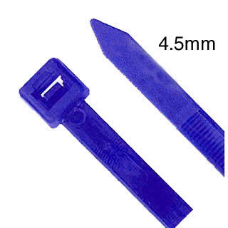 CABLE TIE BLU 8IN 75LB WIDTH 4.5MM