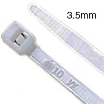 CABLE TIE NAT 6IN 40LBS WIDTH:3.6MM PCS/PKG