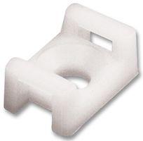 CABLE TIE MOUNT WHT 22X15.5MM SCREW #10 PCS/PKG