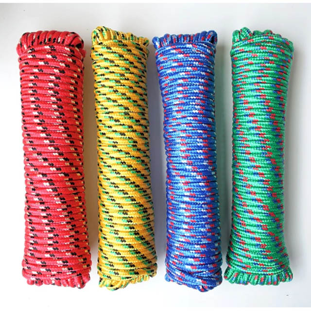ROPE POLY TWISTED 20FT ASSORTED COLORS ALL PURPOSE 3/8IN