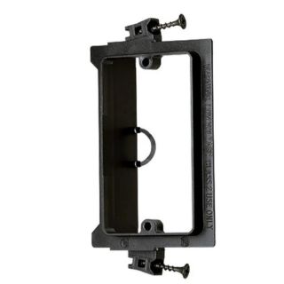 WALL PLATE MOUNTING BRACKETS BLK SINGLE CLIP FOR NEW CONSTRUCTION