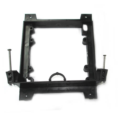 WALL PLATE MOUNTING BRACKETS BLK DUAL FITS INTO 1/4-1IN NEW WALL