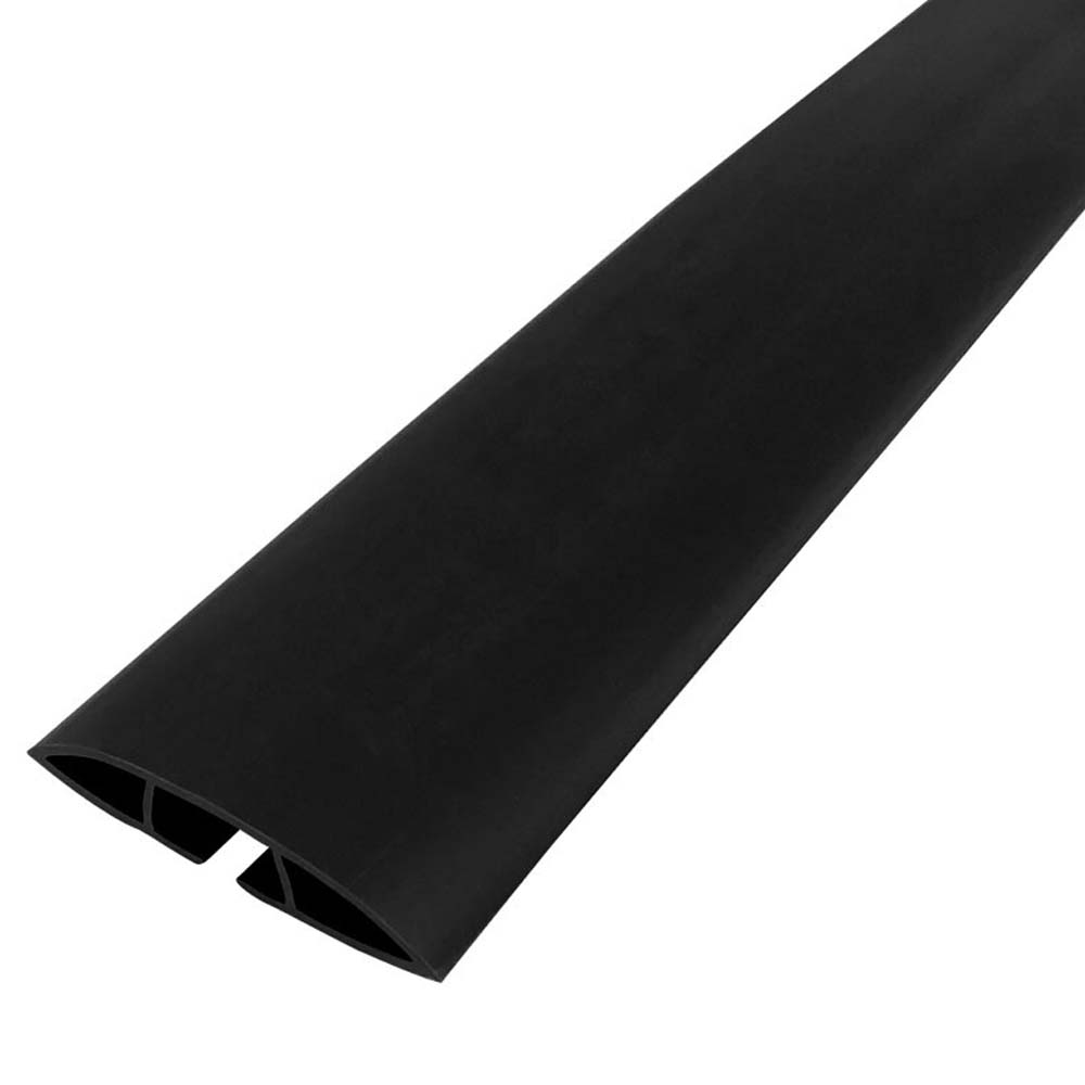 FLOOR CORD COVER 4INX6FT BLACK 3.97IN WIDE 0.91IN HIGH 6FT LONG