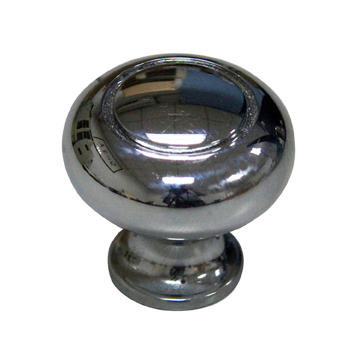 KNOB CABINET 1.25IN CHROME FINIS 