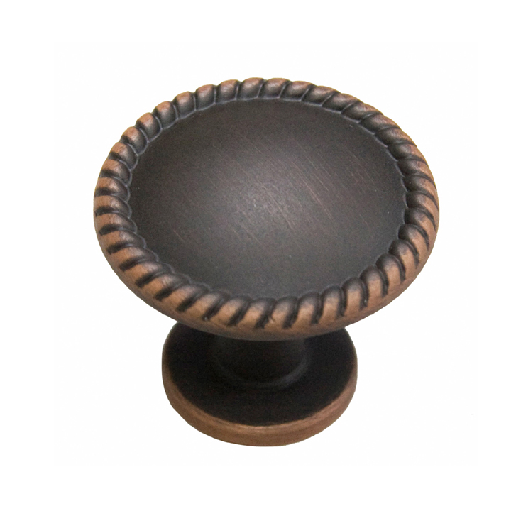 KNOB CABINET 1.25IN AGED BRONZE FINISH