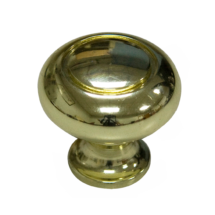 KNOB CABINET 1.25IN POLISHED BRASH FINISH