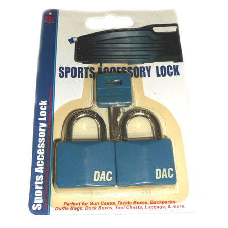 LUGGAGE LOCK BRASS WITH VINYL BLUE COVER PCS/PKG
