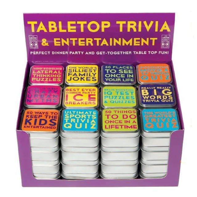 TABLETOP TRIVIA & ENTERTAINMENT ASSORTED