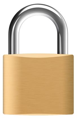 SECURITY LOCK & KEY-(2 PCS)  PCS/PKG