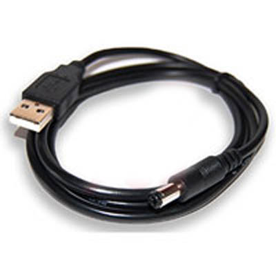 USB CABLE A MALE TO DC PL 2.1MM C+ 3FT