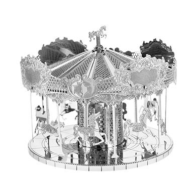 MERRY GO ROUND-METAL EARTH.. 3D LASER CUT TWO SHEET MODEL KIT