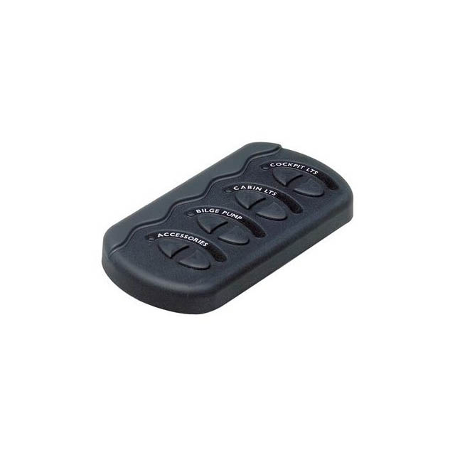 CONTOUR SWITCH PANEL BLACK WITH 4 SWITCHES