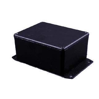 PROJECT BOX 4.7X3.7X2.2IN DIECAST FLANGED BASE BLACK