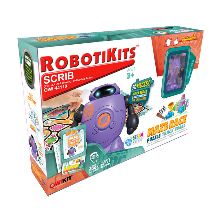 SCRIB PUZZLE LINE FOLLOWING AND CODING ROBOT