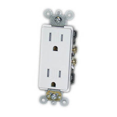 ELECTRICAL RECEPTACLE 2POS 15A 125V DECORA INSERT FOR WALLPLATE