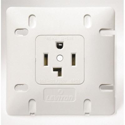 ELECTRICAL RECEPTACLE 30A/250V NEMA 14-30R WHT FOR DRYER