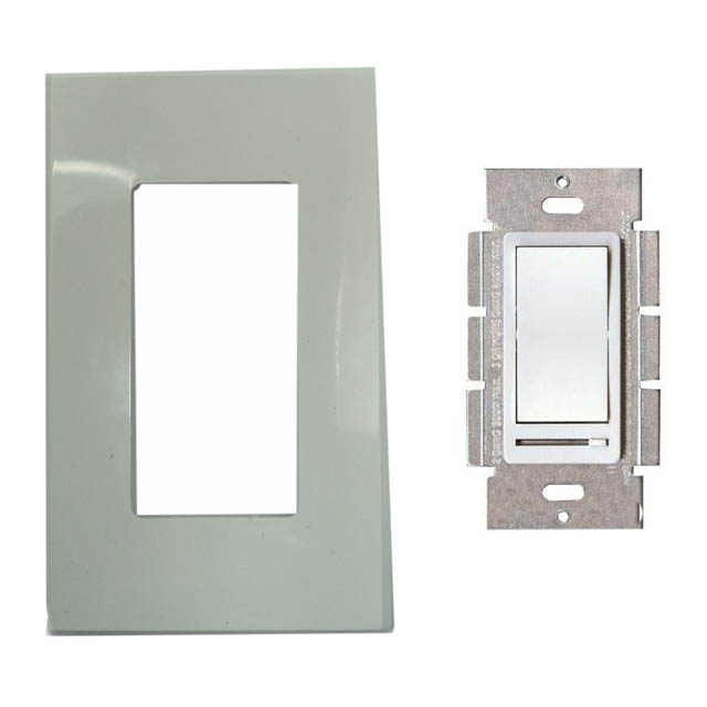 DIMMER SLIDE WITH ON-OFF SWITCH 120V 150W DECORA INSERT WHT