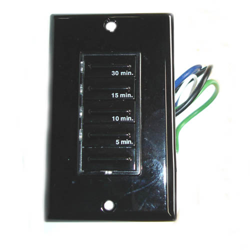 TIMER ELECTRONIC SWITCH 20A W/4 PRESET 5-10-15-30 MINUTE BLK