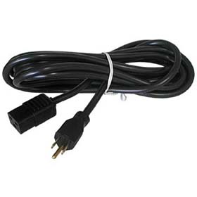INST CORD 3/14 6FT RND BLK SJT PLUG 5-15P TO FEMALE C13