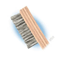 CLEANING BRUSH STAINLESS STEEL.. BRISTLES 7 3/4IN LONG