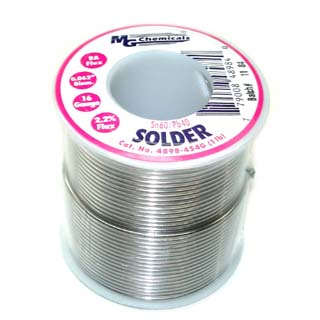 SOLDER WIRE 60/40 REGULAR 1LB 16AWG 0.062IN RA CORE