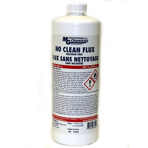 FLUX NO-CLEAN LIQUID 1L NO ROSIN INDUSTRIAL ACCOUNTS ONLY