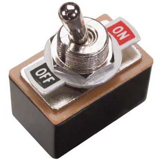 TOGGLE SWITCH 2P2T 3A ON-OFF 125VAC TH SOL W/PLATE 12MM HOLE