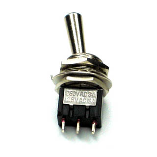 TOGGLE SWITCH 1P2T 6A ON-NONE-ON 125VAC TH SOL 12MM HOLE