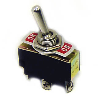 TOGGLE SWITCH 1P2T 15A ON-NONE- ON 250VAC TH SCR 12MM HOLE