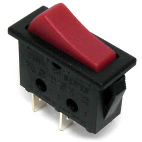 ROCKER SWITCH 1P1T 16A ON-OFF 125VAC QT 11X30MM ACTUATOR RED