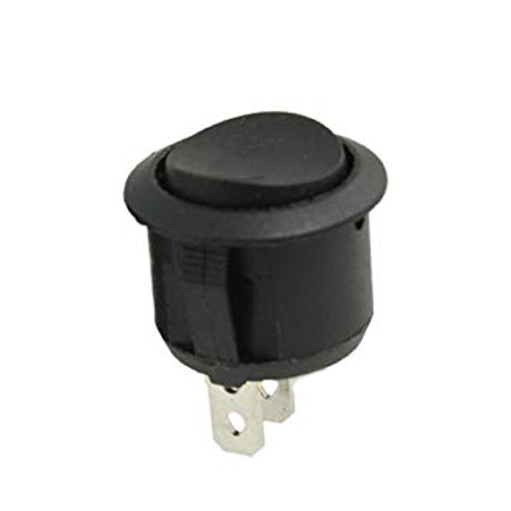 ROCKER SWITCH 1P1T 10A ON-OFF 125VAC QT ROUND 19MM SNAP-IN