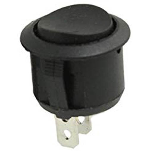 ROCKER SWITCH 1P2T 10A ON-OFF-ON 125VAC QT ROUND 19MM SNAP-IN